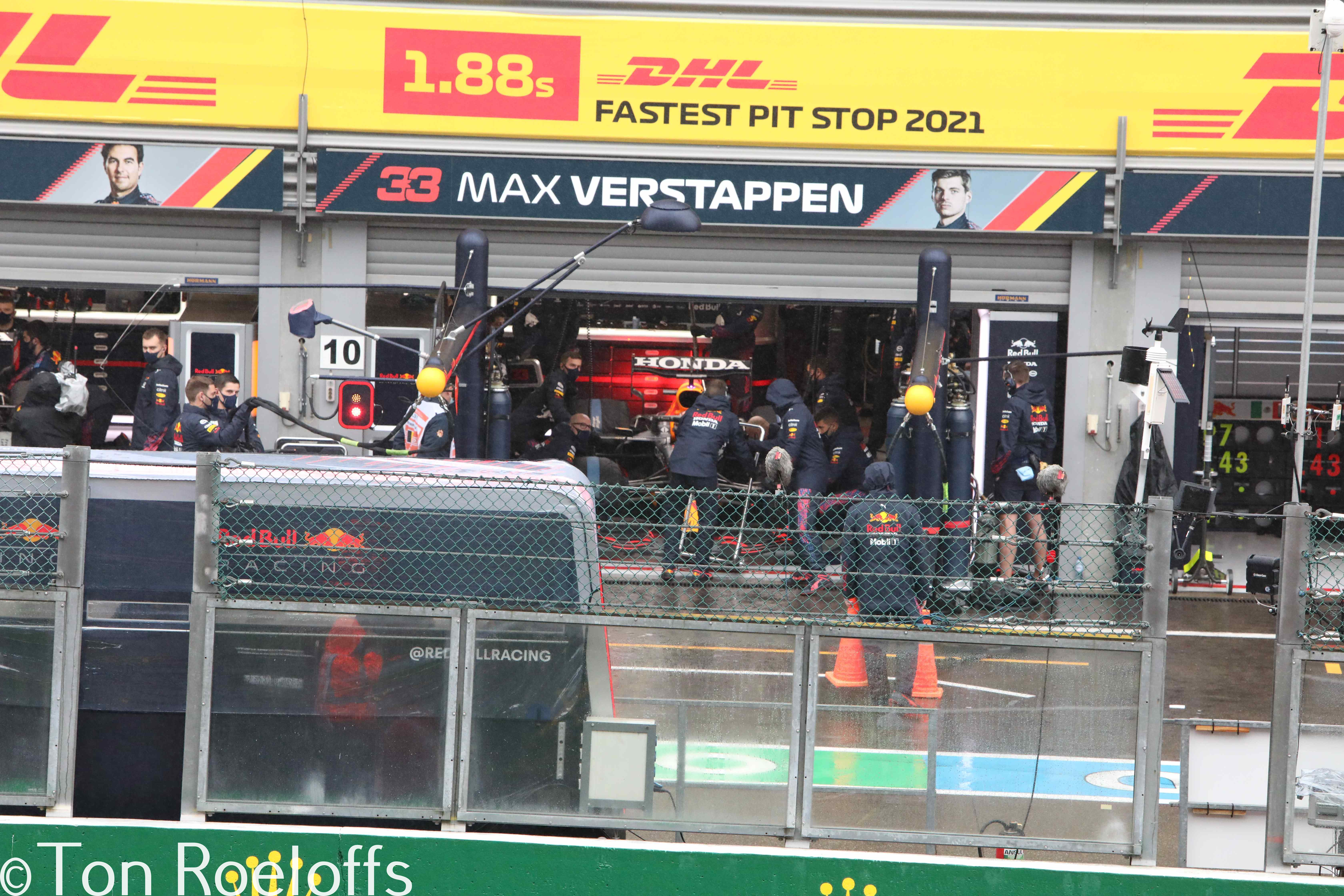 Verstappen pitbox
